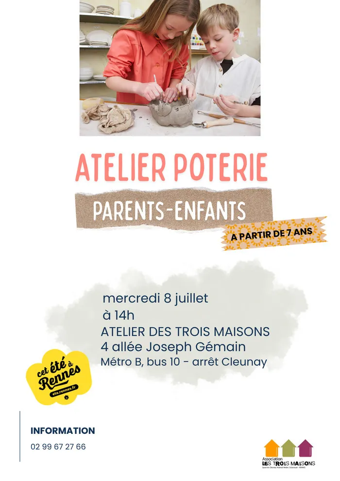 Stage poterie parent - enfant