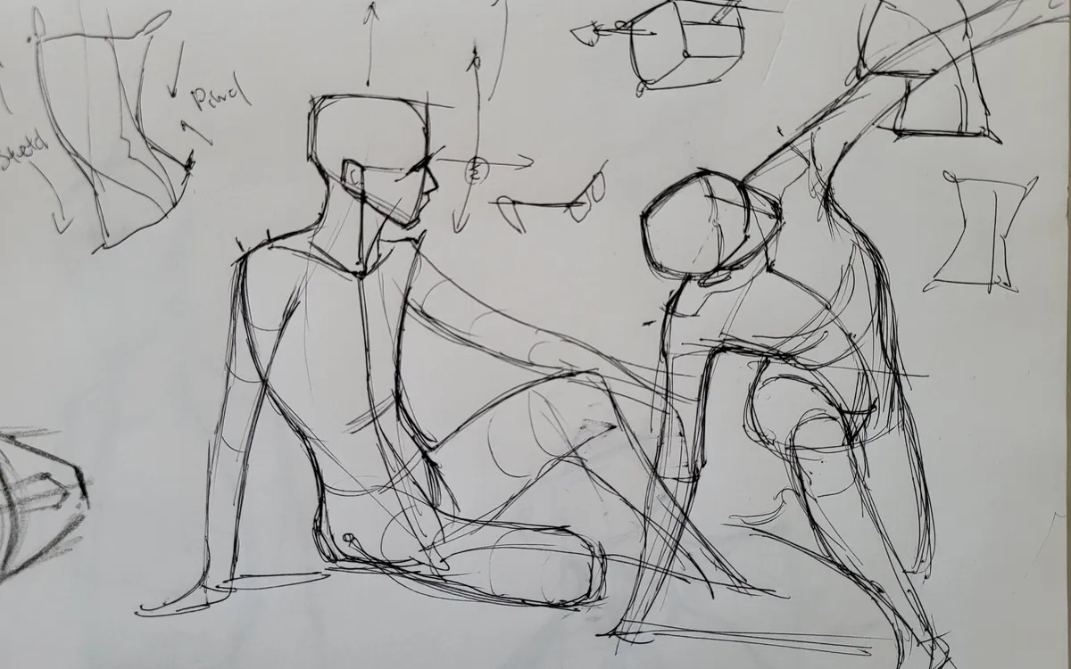 Stage de dessin du corps humain (formes de bases) au musée du Louvre