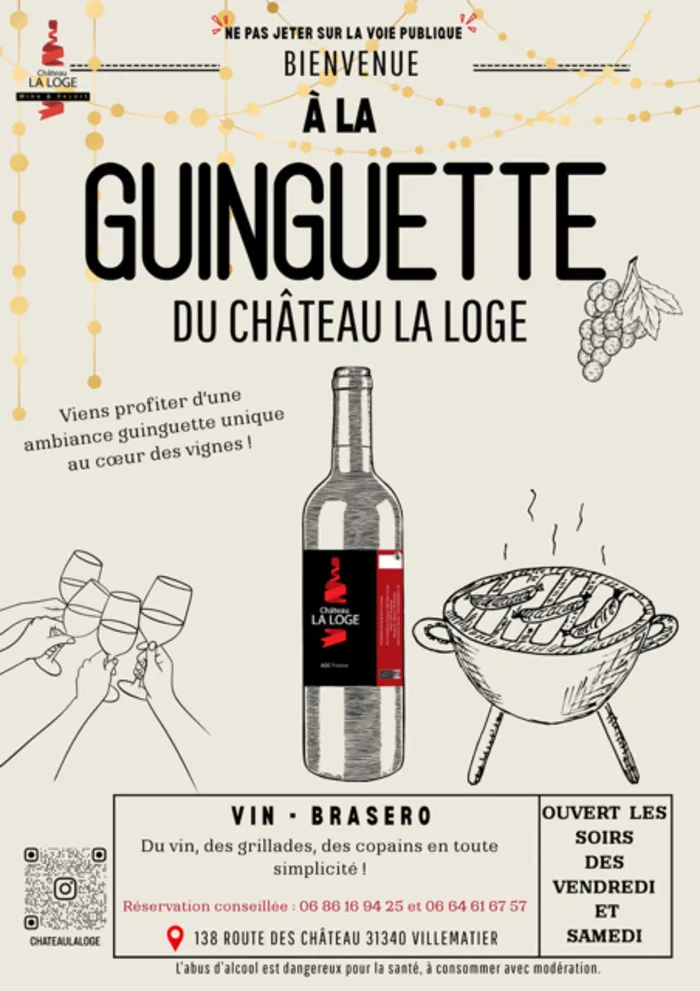 Bienvenue à la Guinguette du Château La Loge