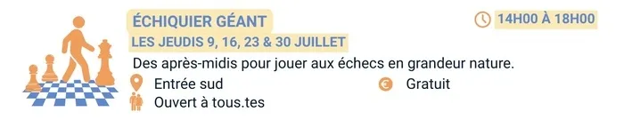 Échiquier géant