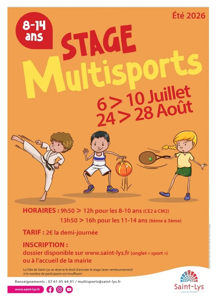 stage multisports 8-14 ans